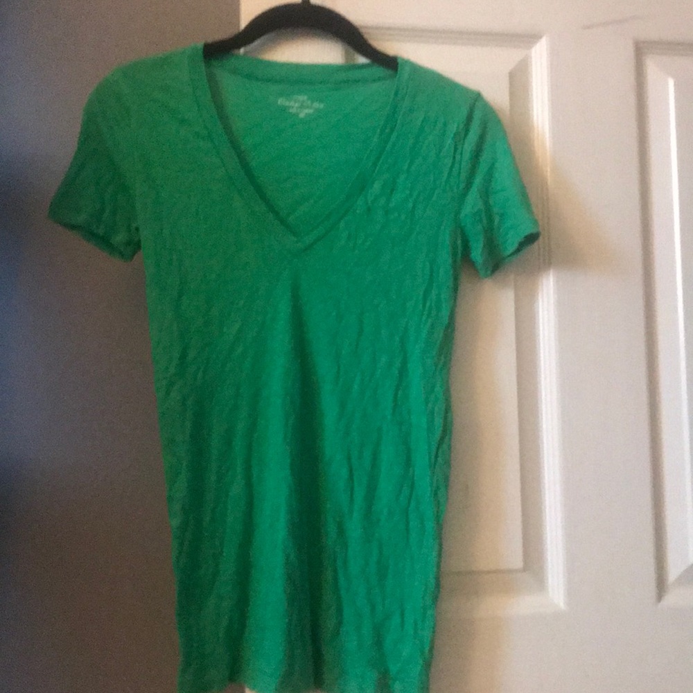 Green v neck
